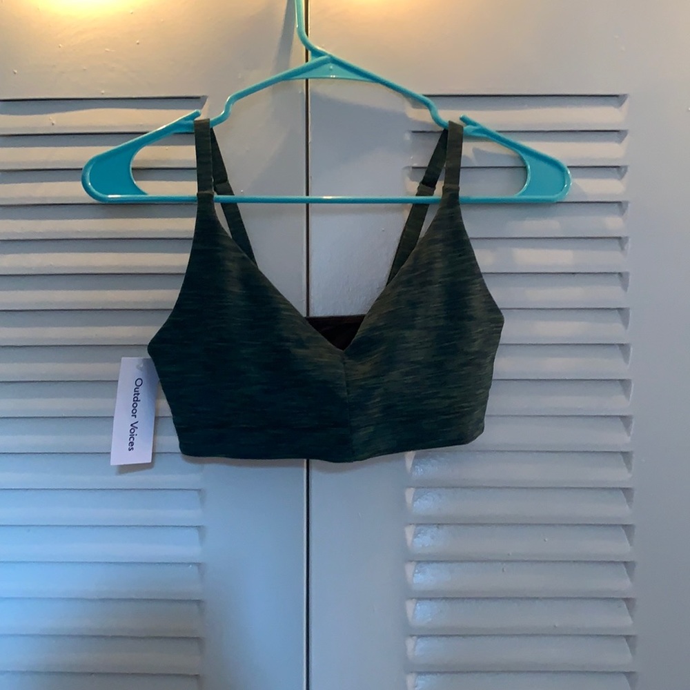 Outdoor Voices Freeform bralette in conifer